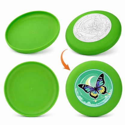 Moonlit Blue Butterfly (Paint by Numbers Flying Disc)