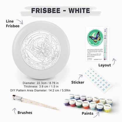 Moonlit Blue Butterfly (Paint by Numbers Flying Disc)