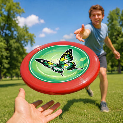 Green Meadow Butterfly (Paint by Numbers Flying Disc)