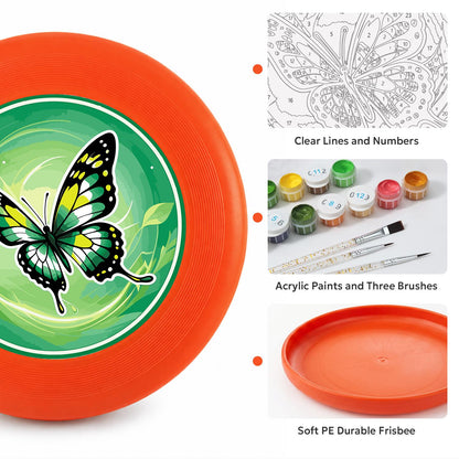 Green Meadow Butterfly (Paint by Numbers Flying Disc)