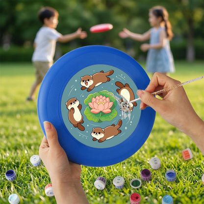 Otters and Lotus (Paint by Numbers Flying Disc)