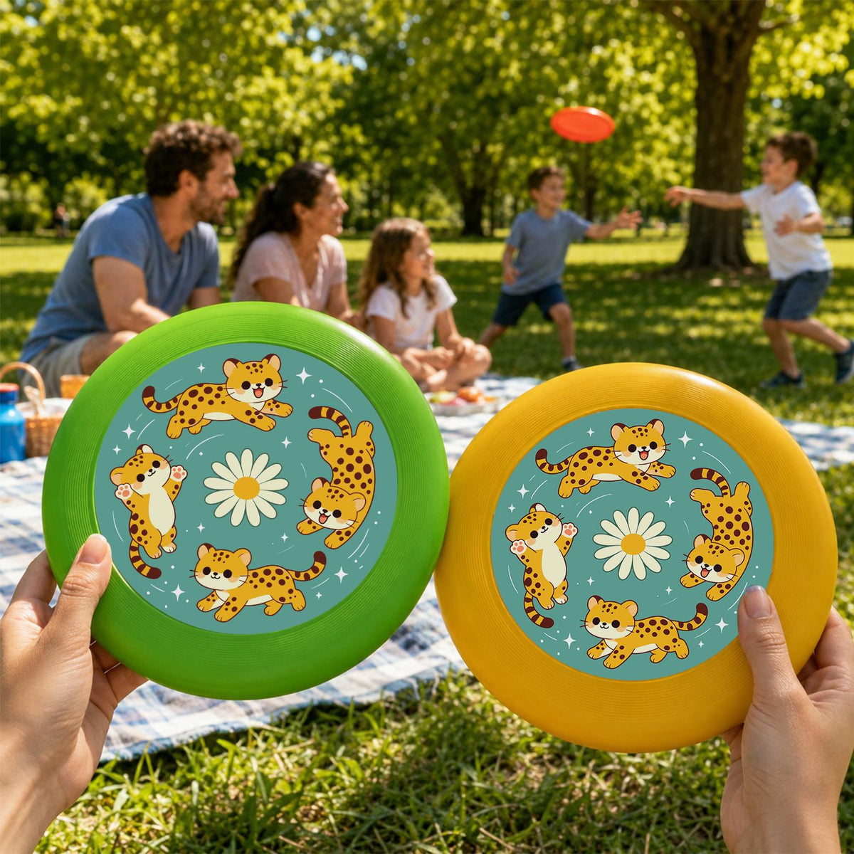 Tiger Daisy Circle (Paint by Numbers Flying Disc)