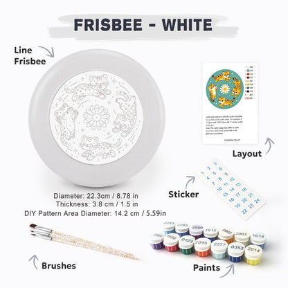 Tiger Daisy Circle (Paint by Numbers Flying Disc)