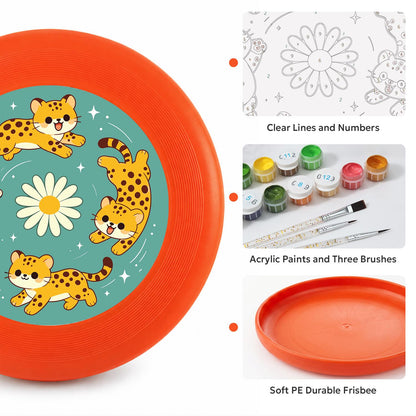 Tiger Daisy Circle (Paint by Numbers Flying Disc)