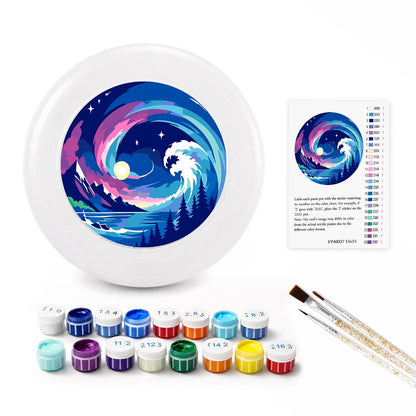 Cosmic Ocean Wave (Paint by Numbers Flying Disc)