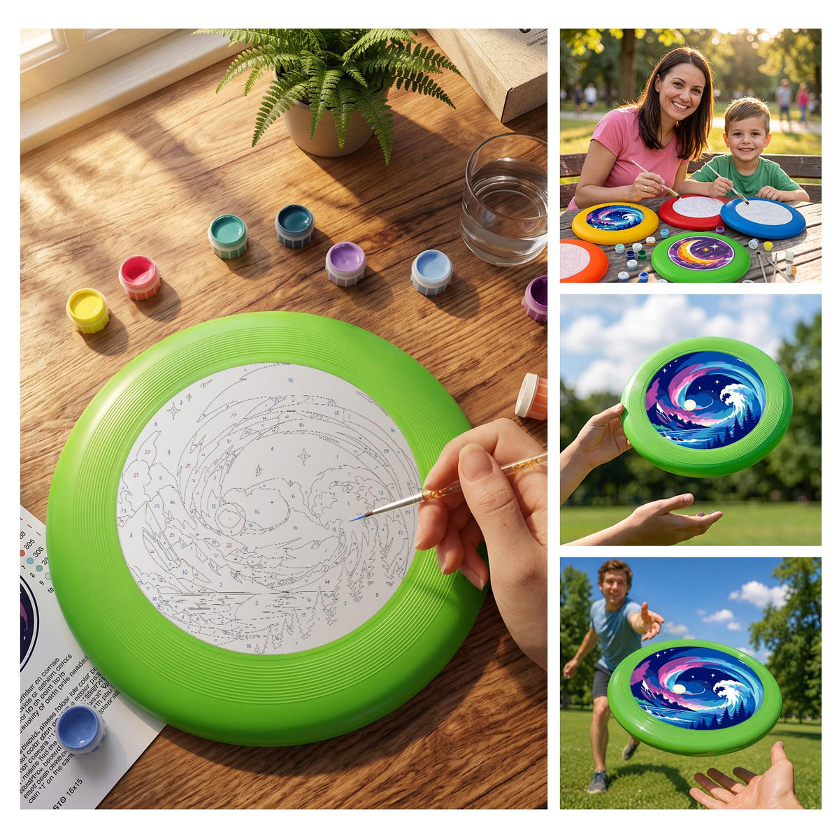 Cosmic Ocean Wave (Paint by Numbers Flying Disc)