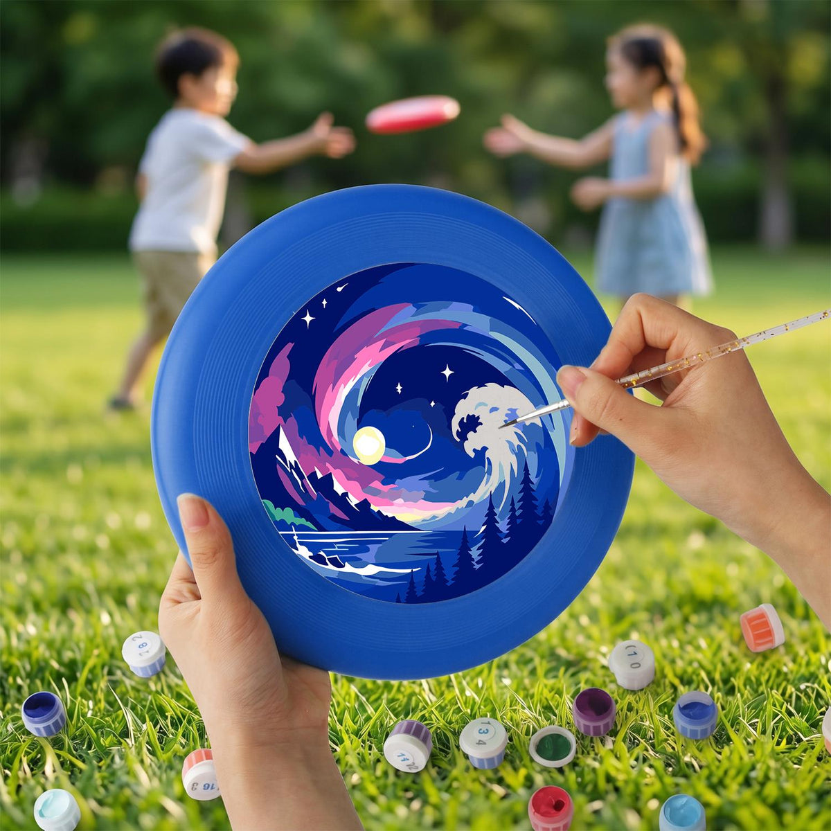 Cosmic Ocean Wave (Paint by Numbers Flying Disc)