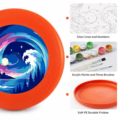 Cosmic Ocean Wave (Paint by Numbers Flying Disc)