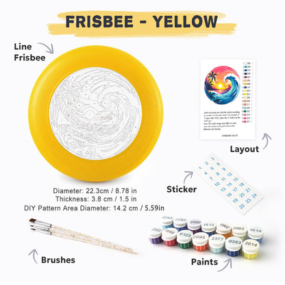 Tropical Sunset Wave (Paint by Numbers Flying Disc)