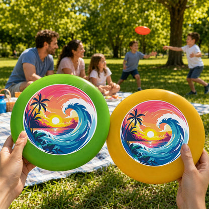 Tropical Sunset Wave (Paint by Numbers Flying Disc)