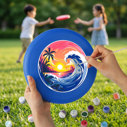Tropical Sunset Wave (Paint by Numbers Flying Disc)