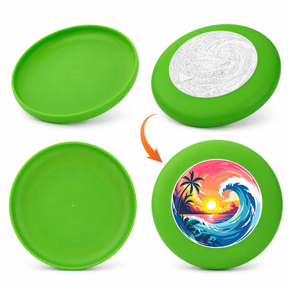 Tropical Sunset Wave (Paint by Numbers Flying Disc)