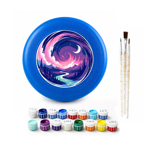 Purple Night Wave (Paint by Numbers Flying Disc)