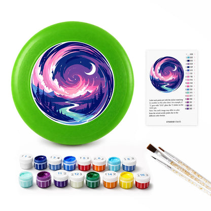 Purple Night Wave (Paint by Numbers Flying Disc)