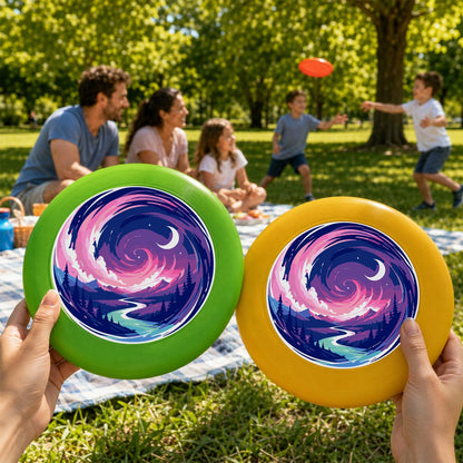 Purple Night Wave (Paint by Numbers Flying Disc)