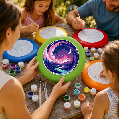 Purple Night Wave (Paint by Numbers Flying Disc)