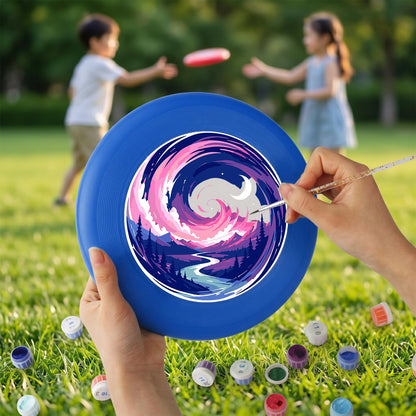 Purple Night Wave (Paint by Numbers Flying Disc)