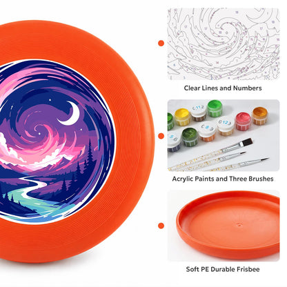 Purple Night Wave (Paint by Numbers Flying Disc)