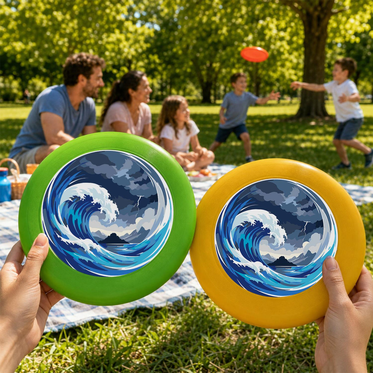 Moonlit Breaking Wave (Paint by Numbers Flying Disc)