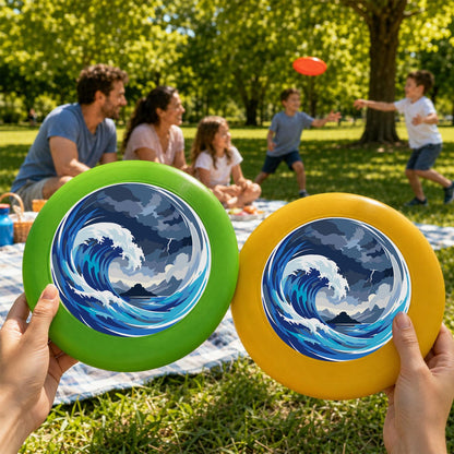 Moonlit Breaking Wave (Paint by Numbers Flying Disc)
