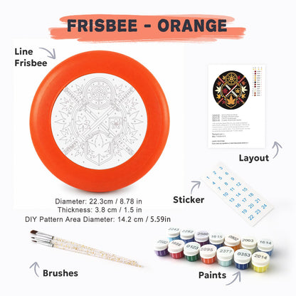 Mystic Celestial Emblem (Paint by Numbers Flying Disc)
