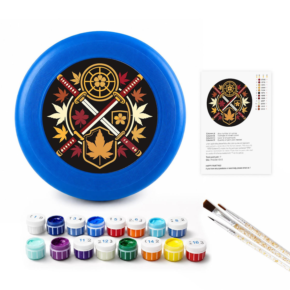 Mystic Celestial Emblem (Paint by Numbers Flying Disc)