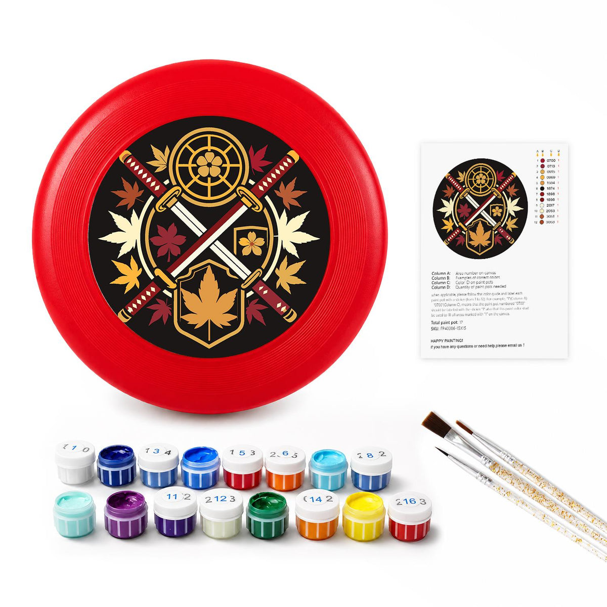 Mystic Celestial Emblem (Paint by Numbers Flying Disc)