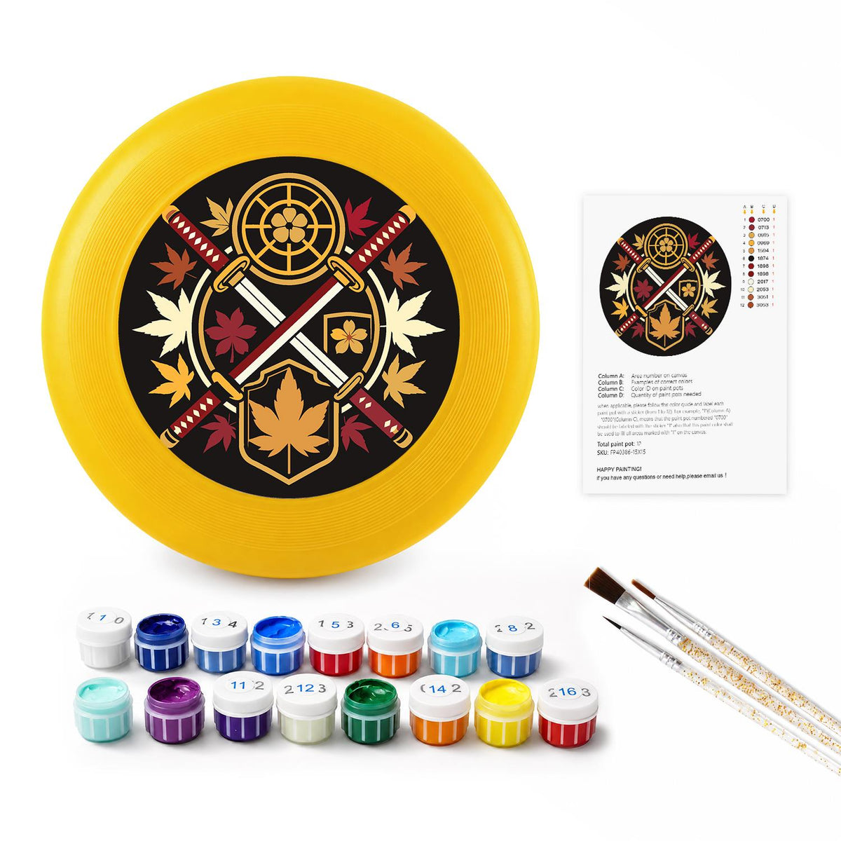 Mystic Celestial Emblem (Paint by Numbers Flying Disc)