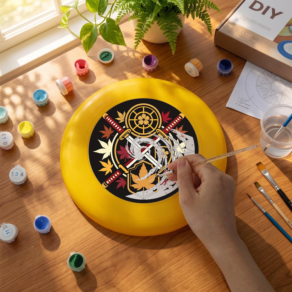Mystic Celestial Emblem (Paint by Numbers Flying Disc)