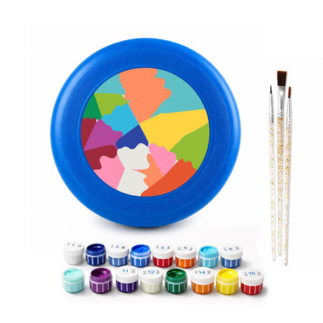 Abstract Colour Wheel (Paint by Numbers Flying Disc)