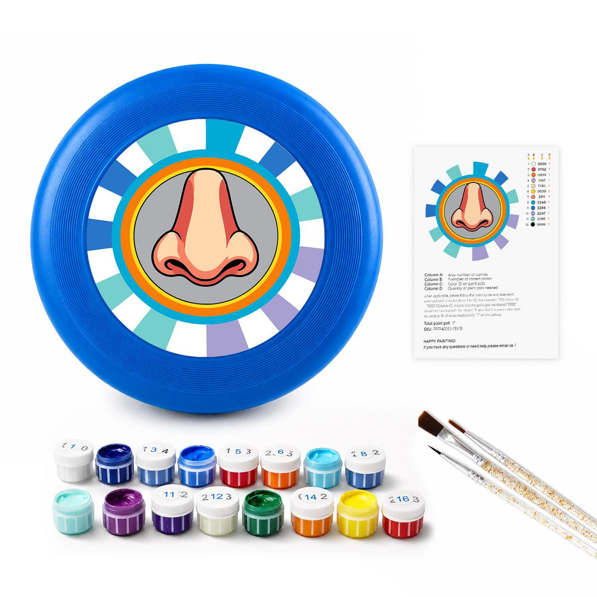 Pop Art Nose (Paint by Numbers Flying Disc)