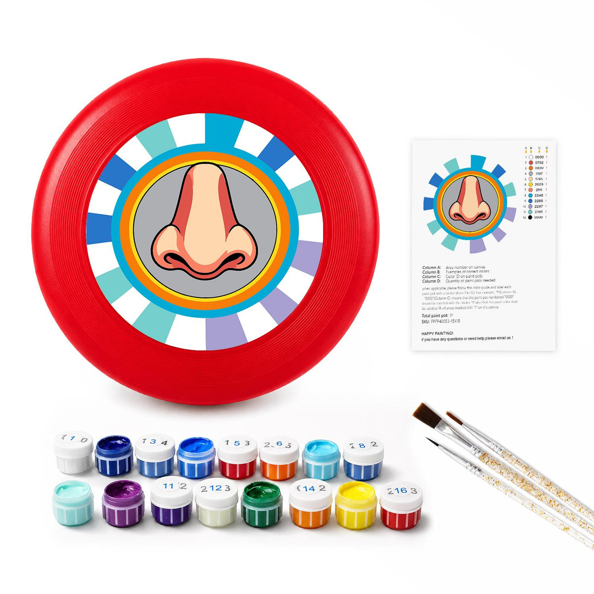Pop Art Nose (Paint by Numbers Flying Disc)
