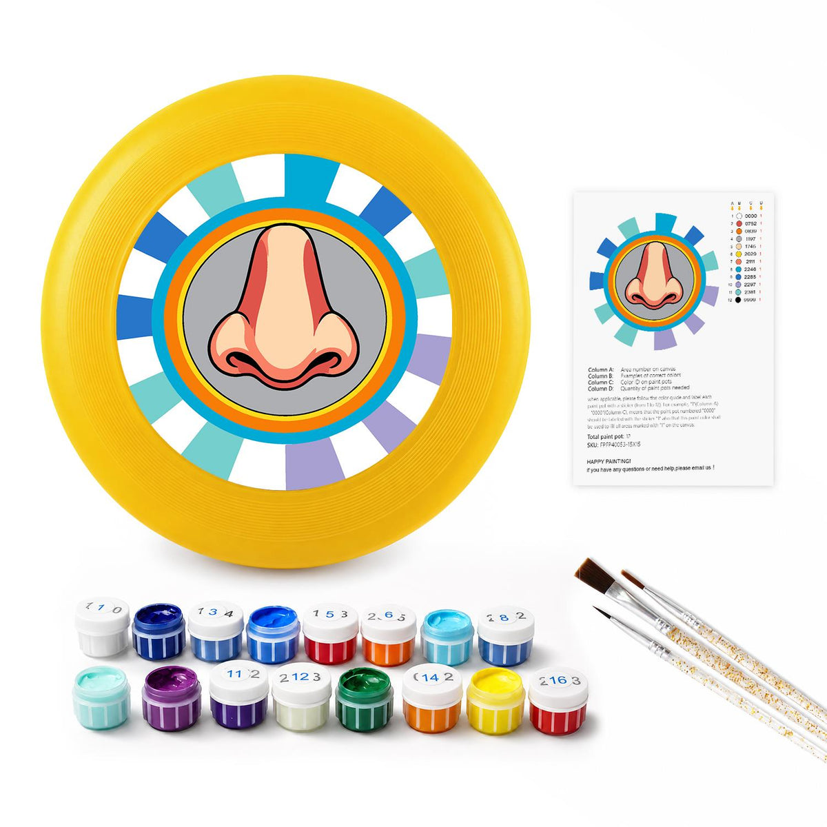 Pop Art Nose (Paint by Numbers Flying Disc)