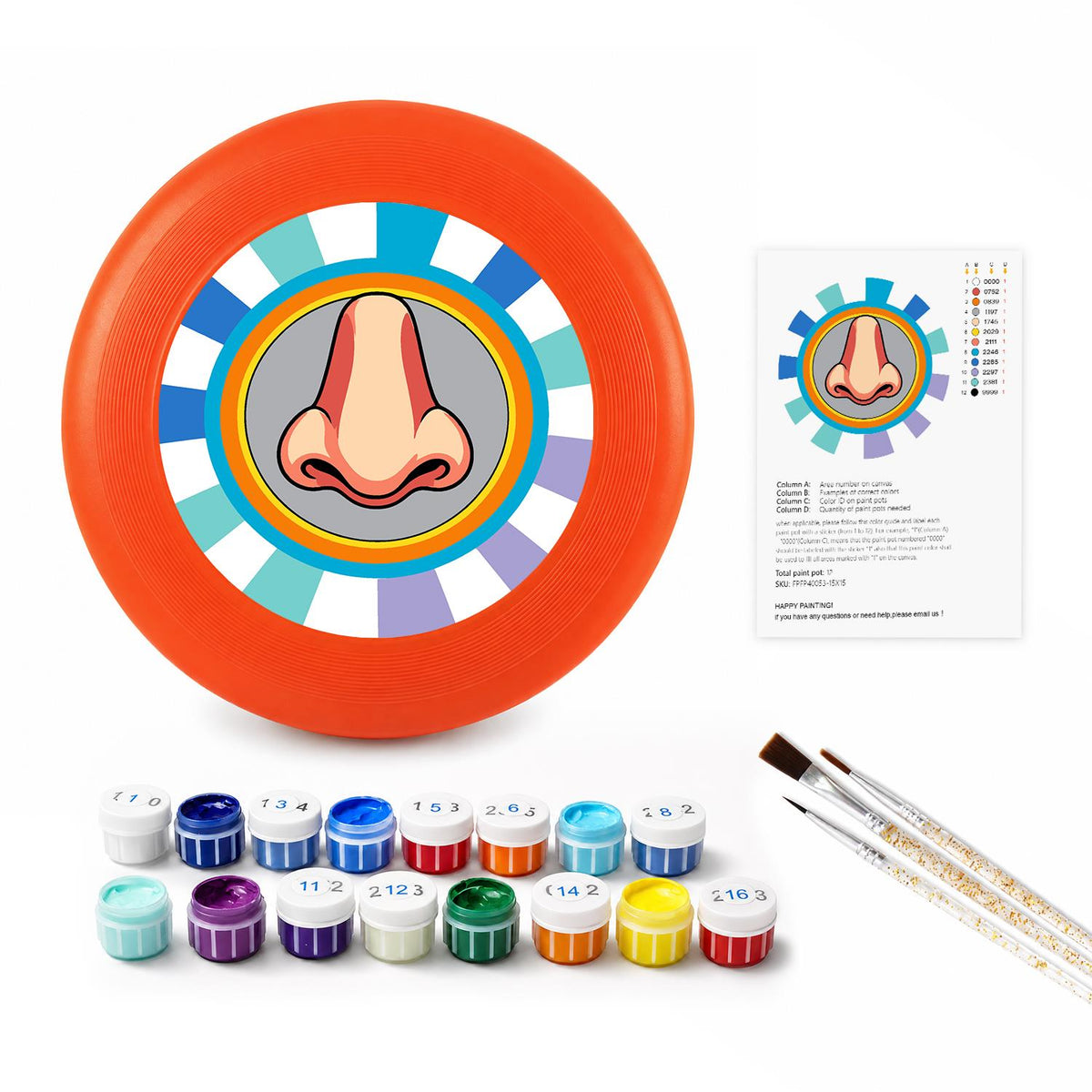 Pop Art Nose (Paint by Numbers Flying Disc)