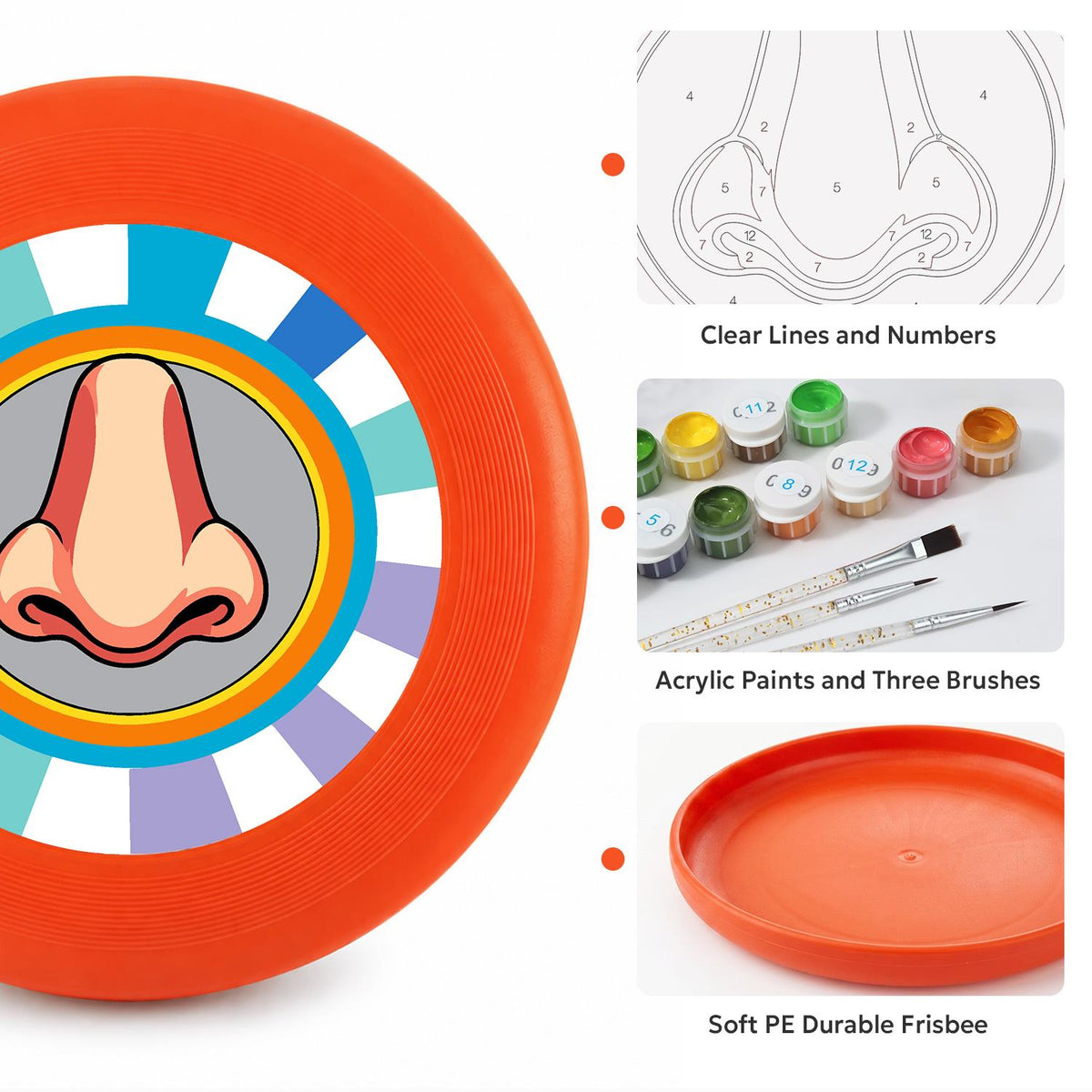 Pop Art Nose (Paint by Numbers Flying Disc)