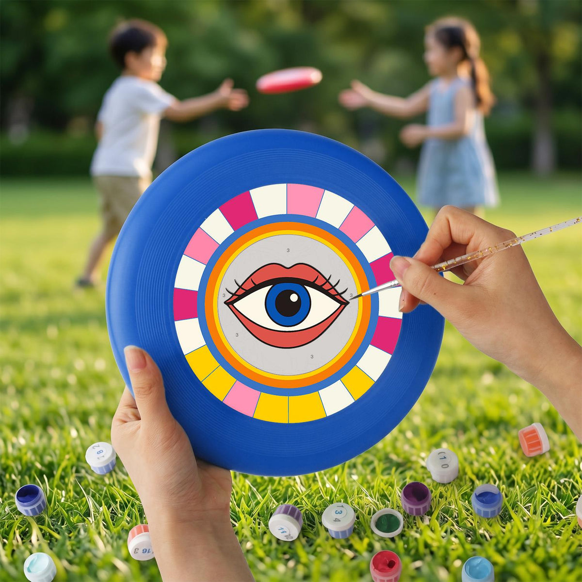 Rainbow Eye (Paint by Numbers Flying Disc)
