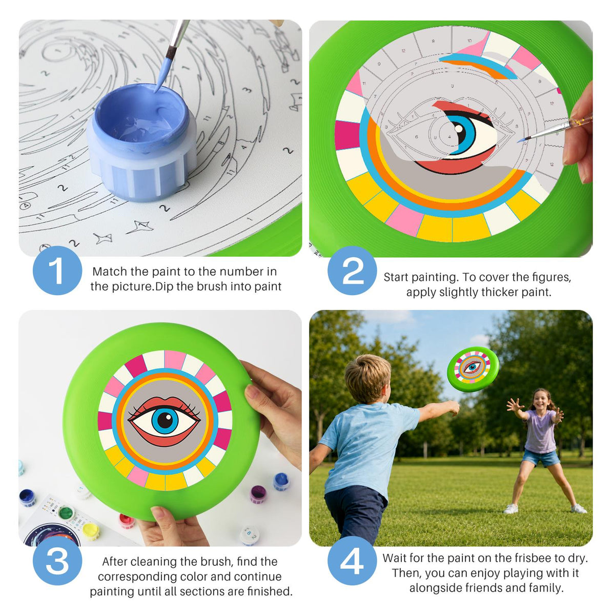 Rainbow Eye (Paint by Numbers Flying Disc)