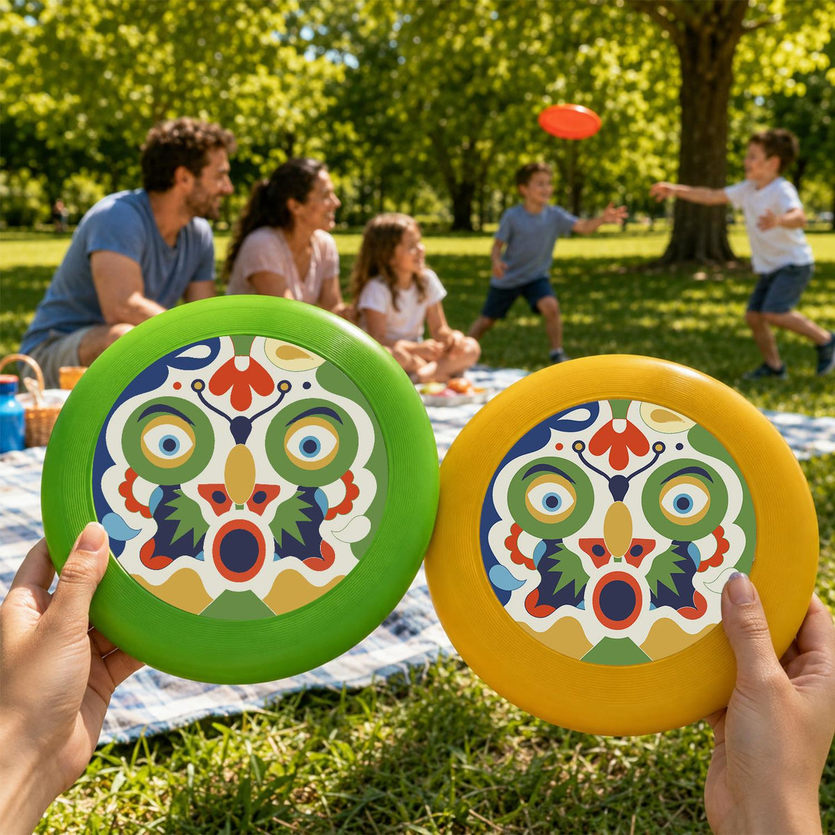 Decorative Floral Medallion (Paint by Numbers Flying Disc)