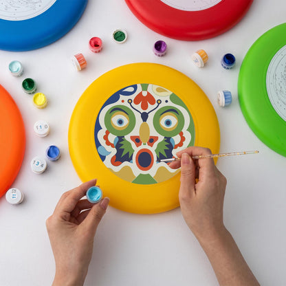 Decorative Floral Medallion (Paint by Numbers Flying Disc)