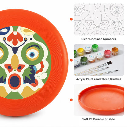 Decorative Floral Medallion (Paint by Numbers Flying Disc)