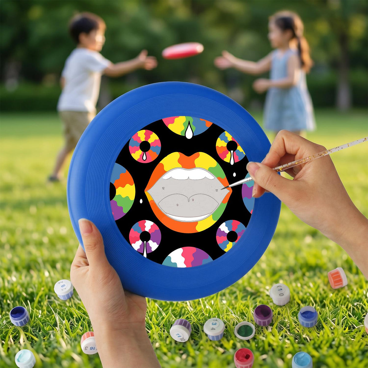 Pop Art Smile (Paint by Numbers Flying Disc)