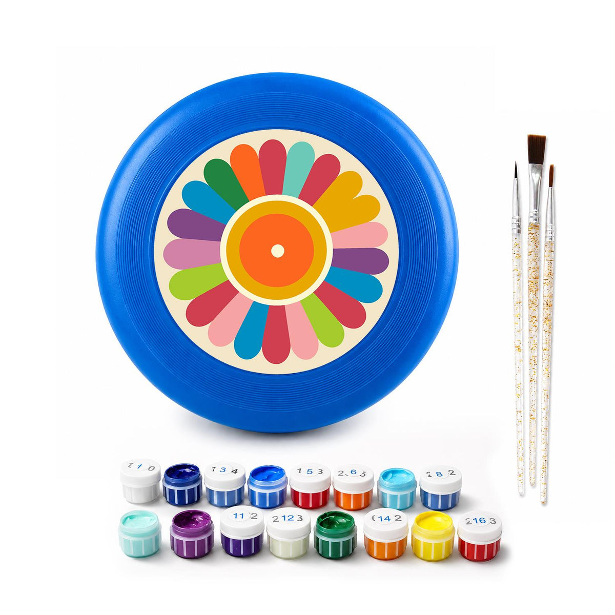 Rainbow Petal Flower (Paint by Numbers Flying Disc)