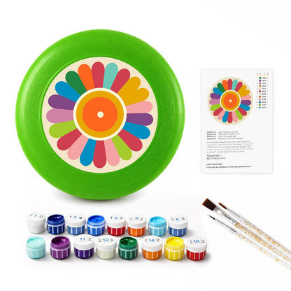 Rainbow Petal Flower (Paint by Numbers Flying Disc)