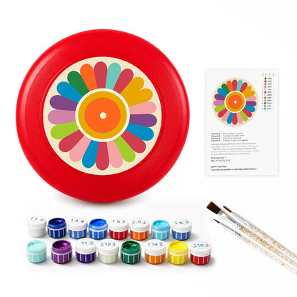 Rainbow Petal Flower (Paint by Numbers Flying Disc)