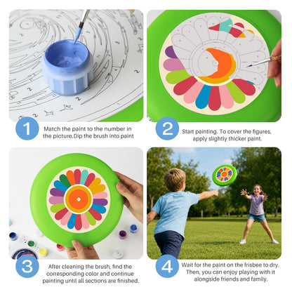 Rainbow Petal Flower (Paint by Numbers Flying Disc)