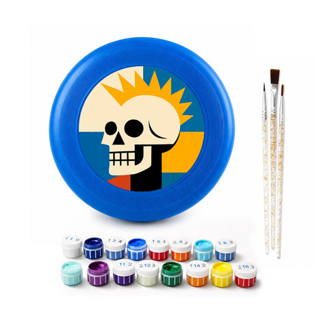 Sunburst Skull (Paint by Numbers Flying Disc)