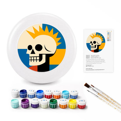 Sunburst Skull (Paint by Numbers Flying Disc)