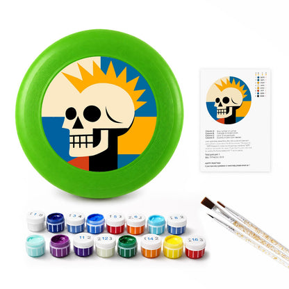 Sunburst Skull (Paint by Numbers Flying Disc)