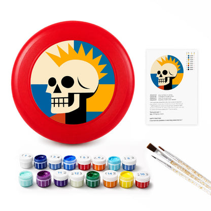 Sunburst Skull (Paint by Numbers Flying Disc)