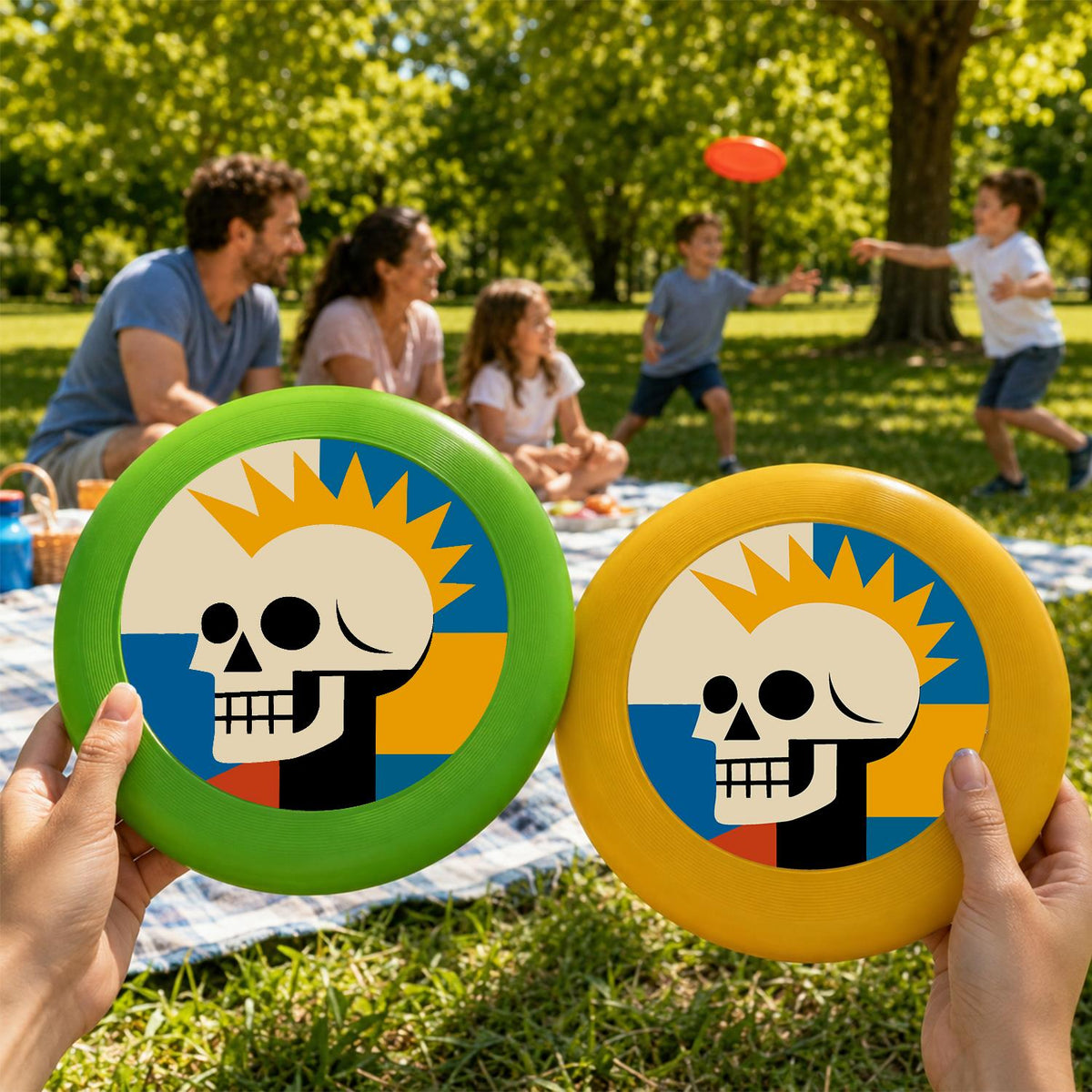 Sunburst Skull (Paint by Numbers Flying Disc)
